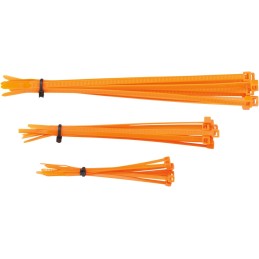 Bridas de nailon Moose Racing de 4, 6 y 8 pulgadas naranjas pack de 30