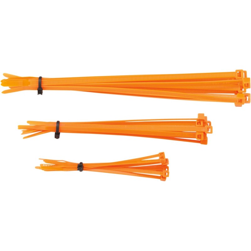 Bridas de nailon Moose Racing de 4, 6 y 8 pulgadas naranjas pack de 30