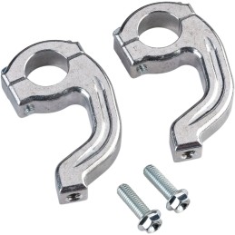 Abrazaderas para paramanos Contour Pro Moose Racing plateadas