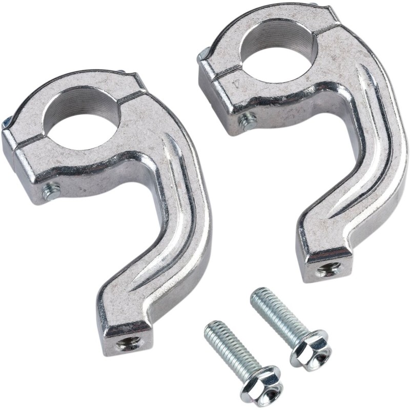 Abrazaderas para paramanos Contour Pro Moose Racing plateadas
