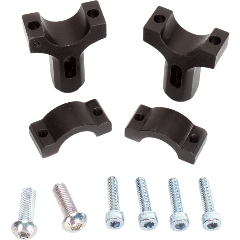 Abrazaderas interiores de recambio para paramanos de aluminio Pro Moose Racing negras