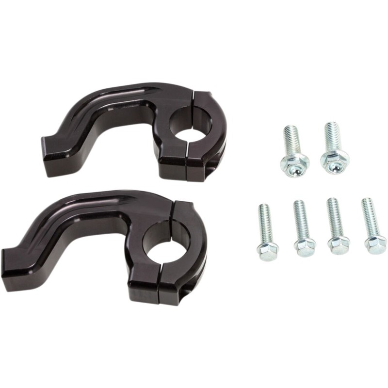 Abrazaderas para paramanos Contour 7/8 pulgadas Moose Racing negras