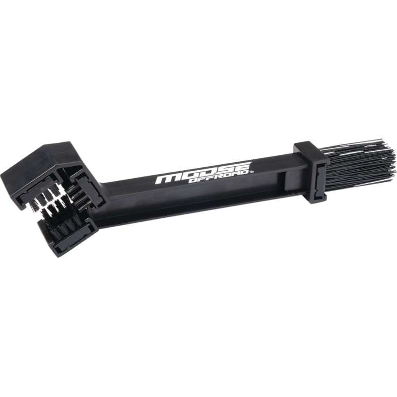 Cepillo de limpieza de cadena Moose Racing negro con logo