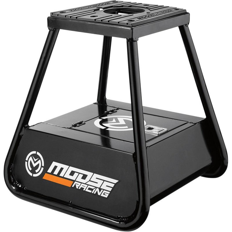 Caballete de almacenaje de aluminio Moose Racing negro