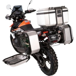 Baúl trasero Terra 37 Moose Racing plateado
