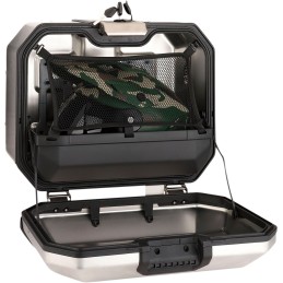 Maleta lateral izquierda Terra 47 Moose Racing plateada