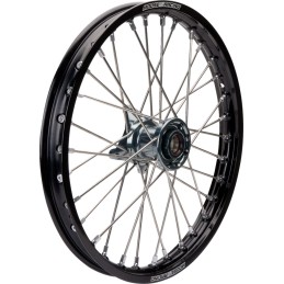 Rueda delantera completa 1,60x21 Moose Racing GasGas negra y gris