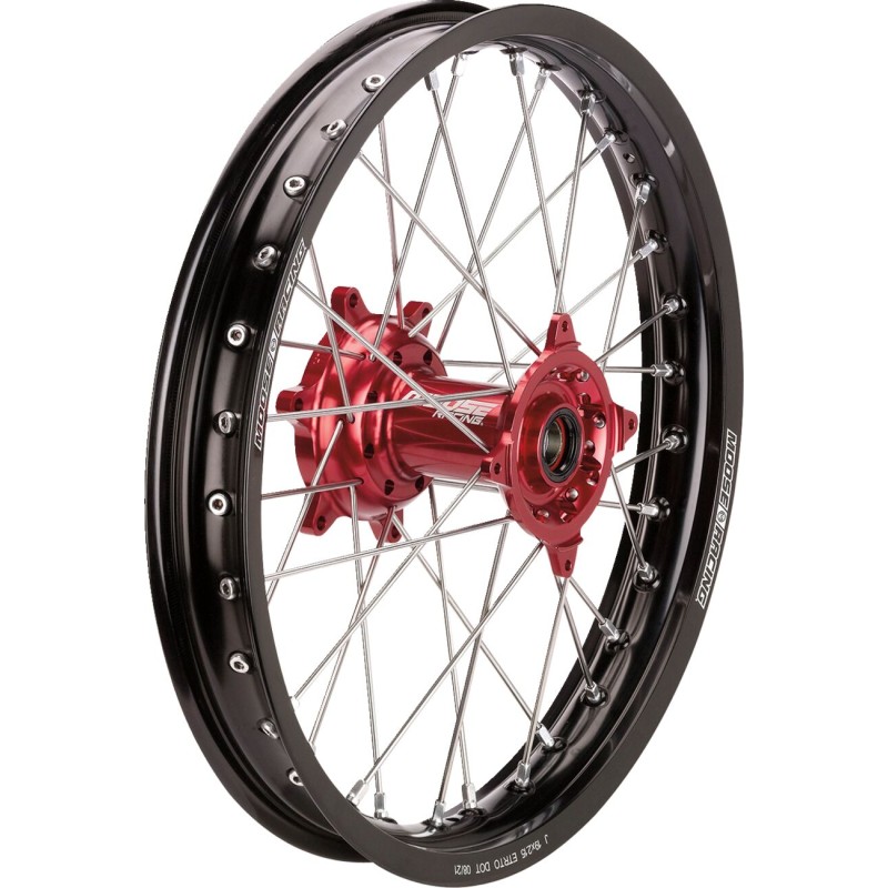 Rueda trasera completa 2,15x18 Moose Racing Beta negra y roja