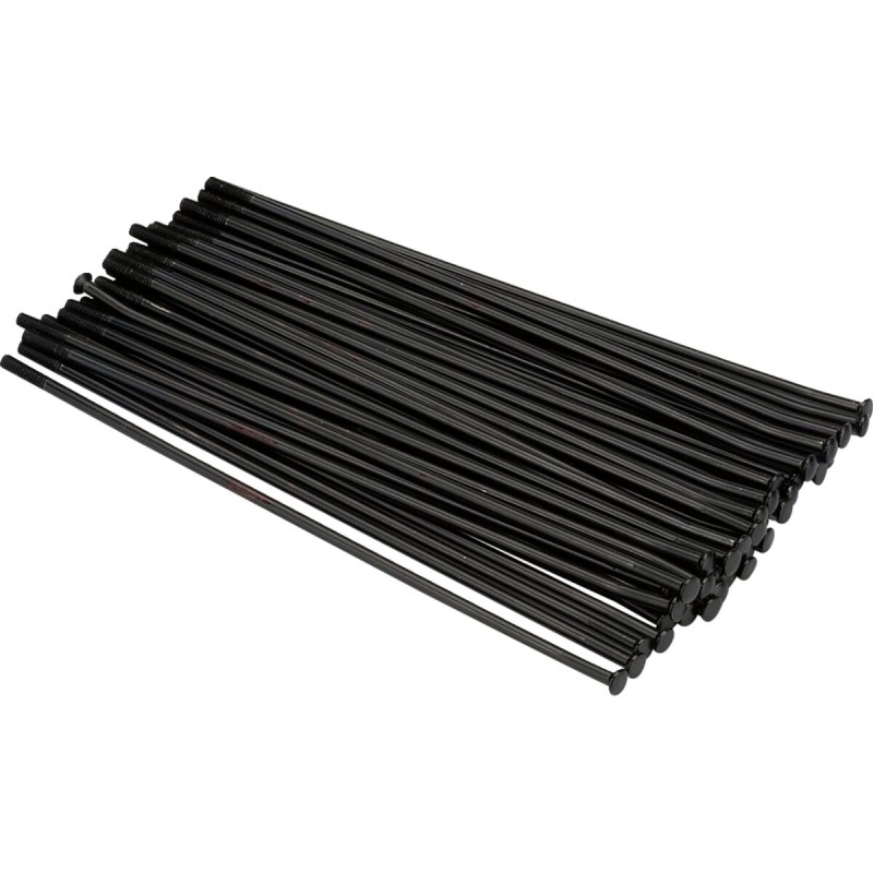 Juego de radios MX1 de acero inoxidable Moose Racing 19 pulgadas - 24-309-BK