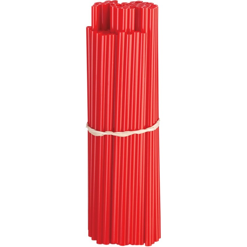 Fundas de radios de poliuretano Moose Racing rojas pack de 80