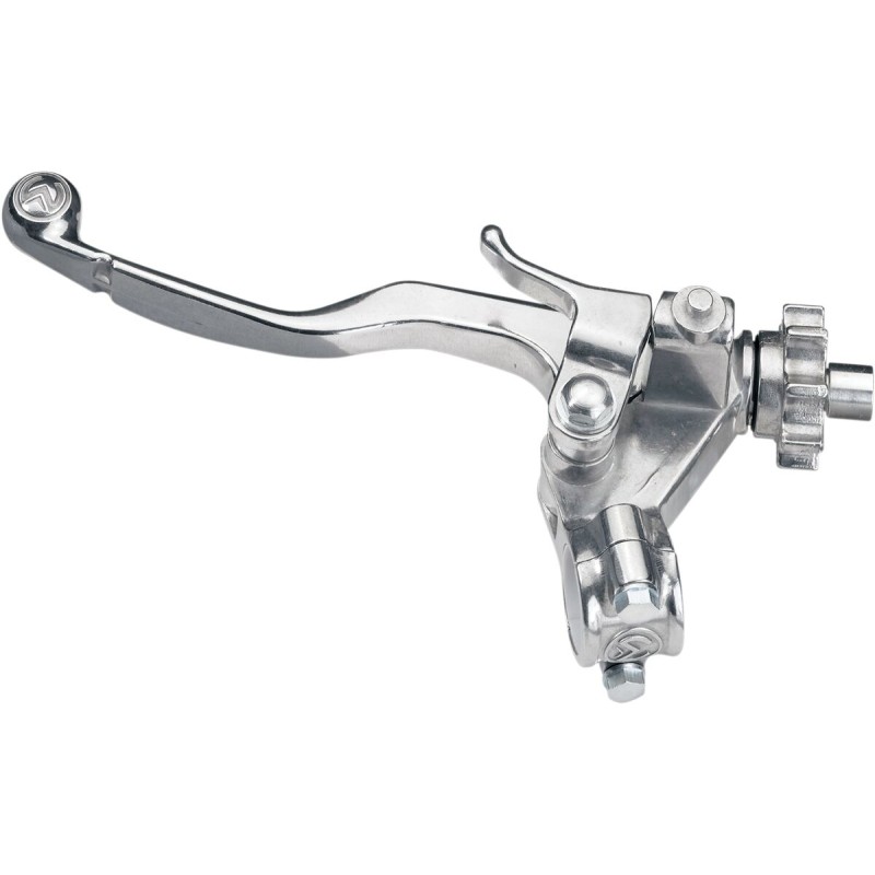 Conjunto de maneta de embrague corta con hot start Moose Racing Kawasaki KXF plateado