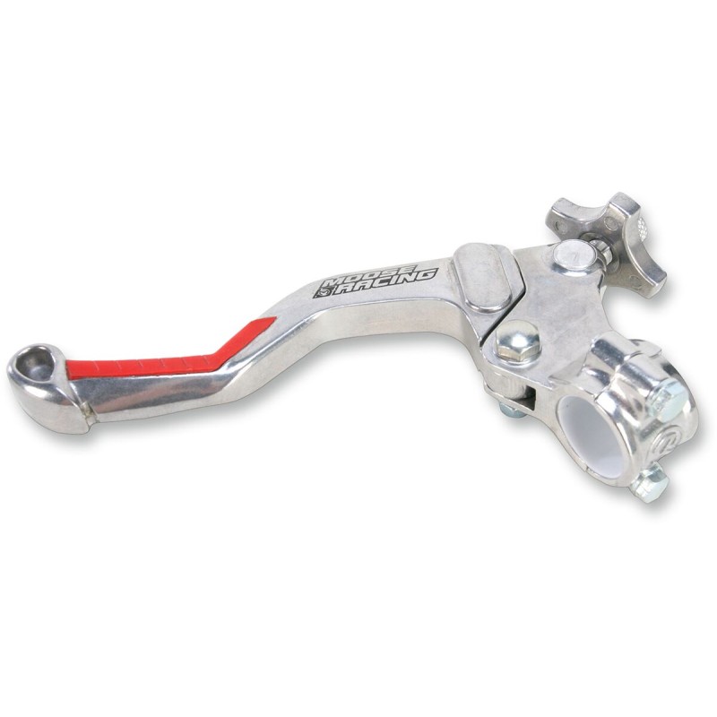Conjunto de maneta de embrague EZ3 corta de aluminio Moose Racing rojo