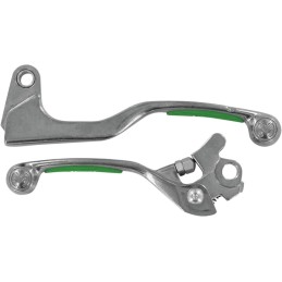 Juego de manetas de competición Moose Racing Kawasaki KX/F verdes