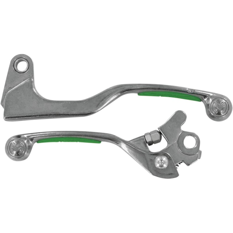 Juego de manetas de competición Moose Racing Kawasaki KX/F verdes