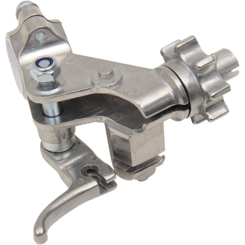 Soporte de maneta de embrague de dos piezas Moose Racing Kawasaki KXF / Suzuki RMZ cromado