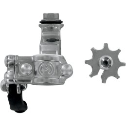 Soporte de maneta de embrague de dos piezas con hot start Moose Racing Yamaha WR cromado