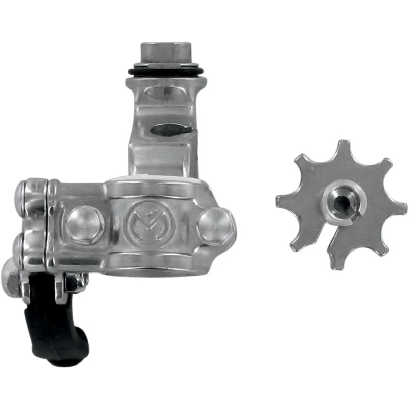 Soporte de maneta de embrague de dos piezas con hot start Moose Racing Yamaha WR cromado