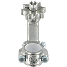 Soporte de maneta de embrague Moose Racing Honda CR/XR de aluminio plateado