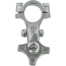 Soporte de maneta de embrague Moose Racing Suzuki RM/RMX/DR de aluminio plateado