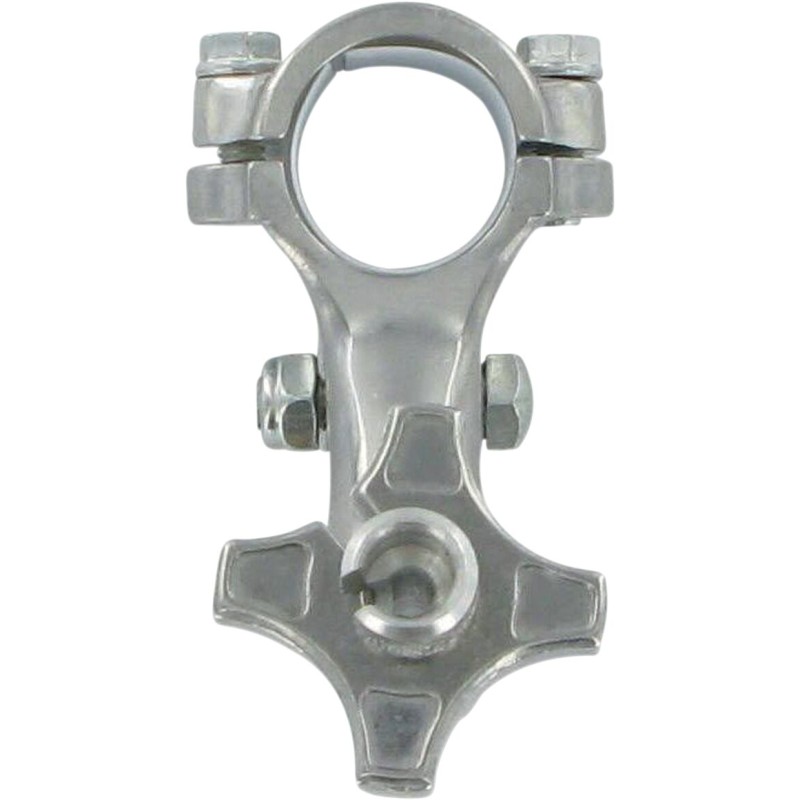Soporte de maneta de embrague Moose Racing Suzuki RM/RMX/DR de aluminio plateado