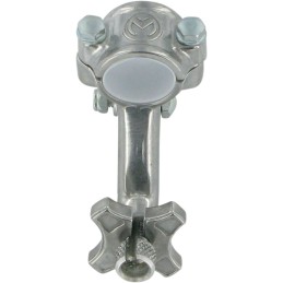 Soporte de maneta de embrague Moose Racing Kawasaki KX de aluminio plateado