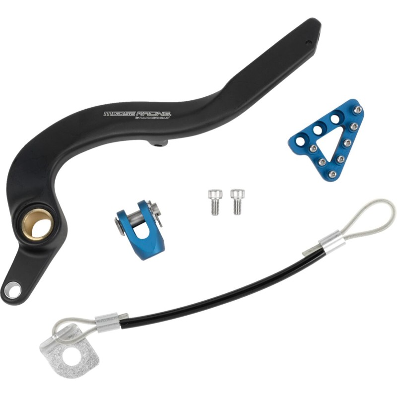 Pedal de freno forjado Moose Racing azul - 82-0226-21-22