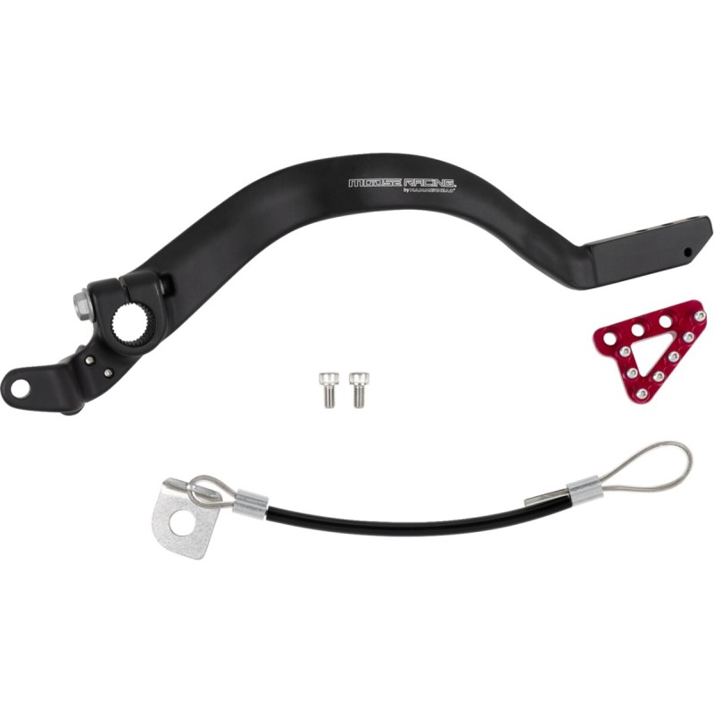 Pedal de freno forjado Moose Racing rojo - 82-0113-21-11
