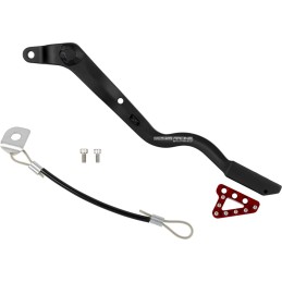 Pedal de freno forjado Moose Racing rojo - 82-0114-21-10
