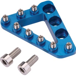 Punta grande de aluminio para pedal de freno trasero Moose Racing azul