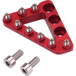 Punta grande de aluminio para pedal de freno trasero Moose Racing roja
