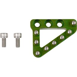 Punta grande de aluminio para pedal de freno trasero Moose Racing verde