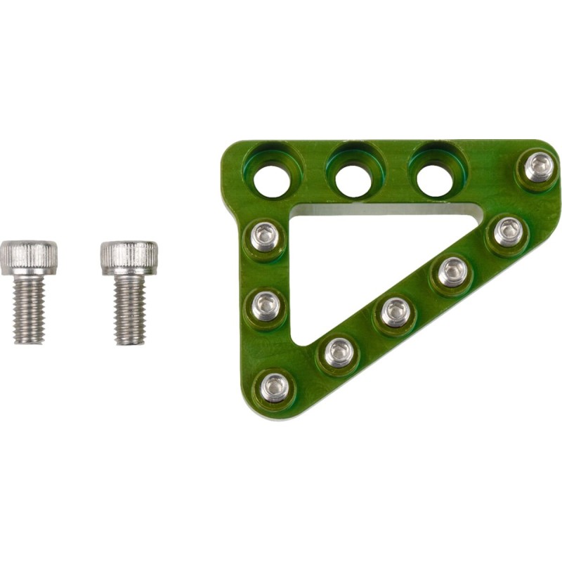 Punta grande de aluminio para pedal de freno trasero Moose Racing verde