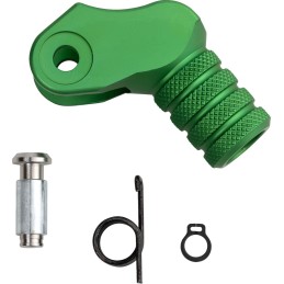 Punta de pedal de cambio Moose Racing verde +20 mm