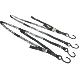 Cincha de amarre 2,1 m con extensión de correa blanda Moose Racing negro