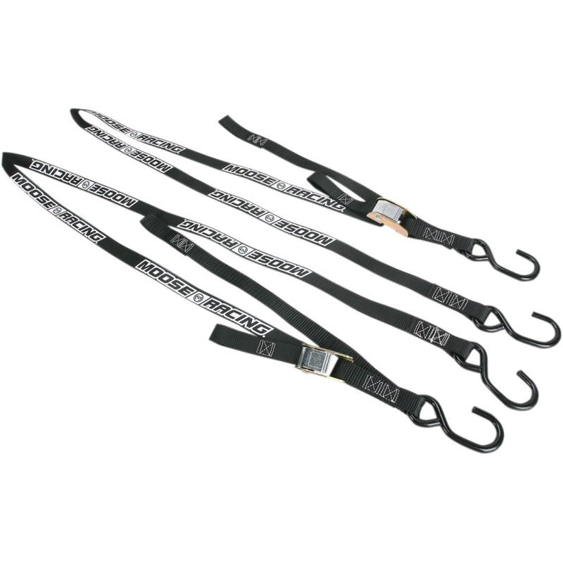 Cincha de amarre 2,1 m con extensión de correa blanda Moose Racing negro