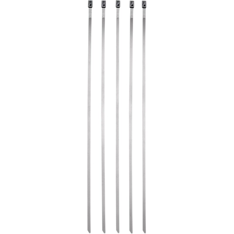 Bridas de acero inoxidable 8 pulgadas Moose Racing pack de 5