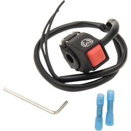 Interruptor de paro de aluminio mecanizado Moose Racing negro