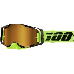 Gafas 100% Armega neón amarillo MR oro