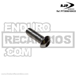 TORNILLO DIN7380 M6X16 INOX TAPA GUARDABARROS TRASERO PF73806016INOX