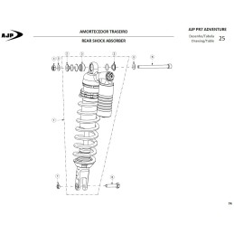 AMORTIGUADOR SACHS 445MM 20º + 310 +510 E 00STC01A0096