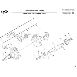 CHAVETA ENCENDIDO HUSQVARNA SMR/TC/TE 250/450/510 05-09 TC/TE 250/310 11-12 151371301