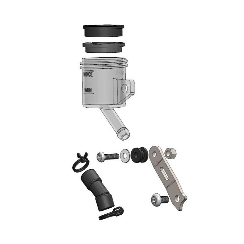Depósito con kit de montaje para bomba de freno Moto-Master RMC-R