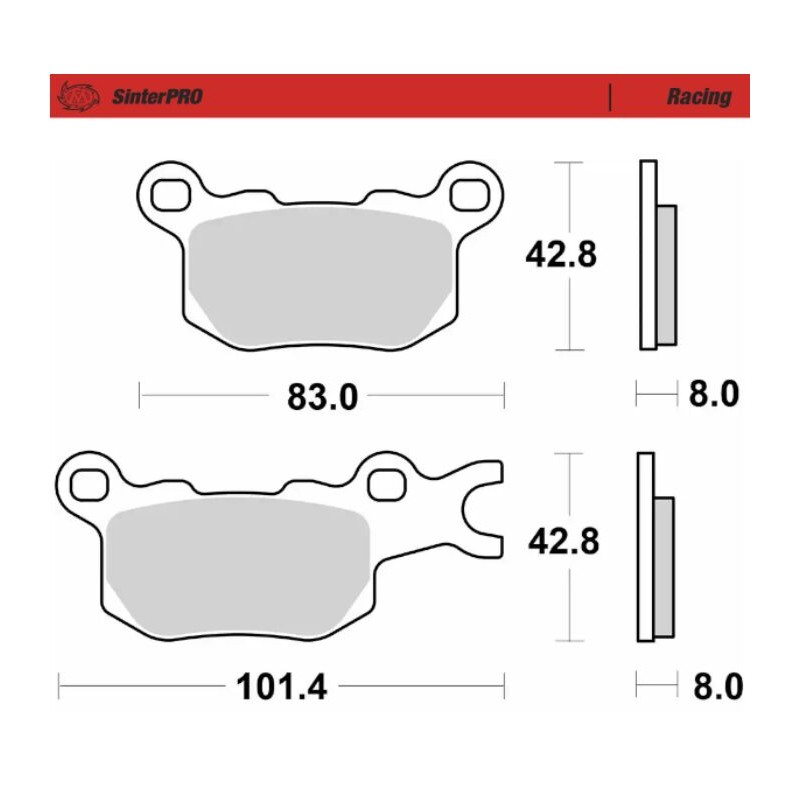 Pastillas de freno sinterizadas Moto-Master todoterreno - 83211