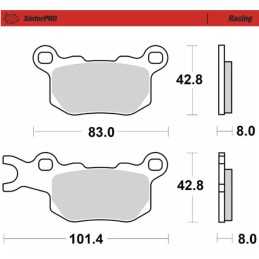Pastillas de freno sinterizadas Moto-Master todoterreno - 83311