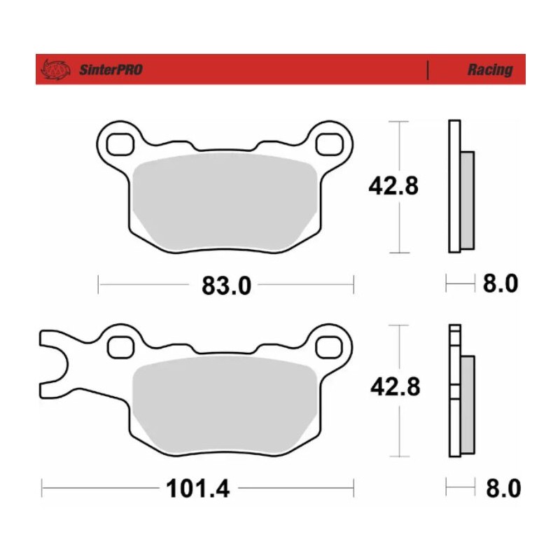 Pastillas de freno sinterizadas Moto-Master todoterreno - 83311