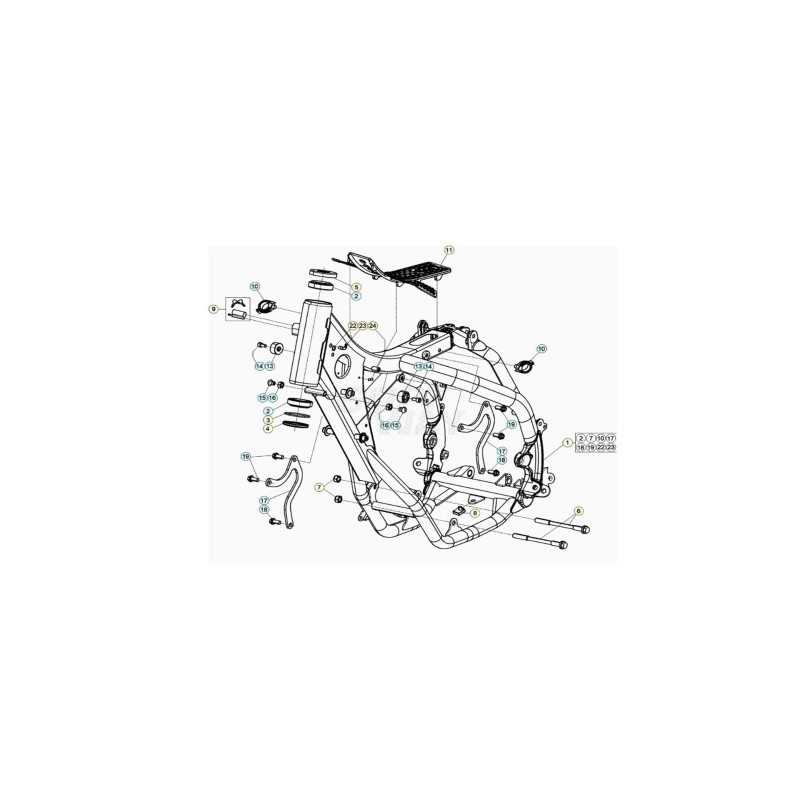 RACORD MOTOR RK6-50/ TUBO GASOLINA RR-T/ART - RR-4T- RR 125 - 2723470000