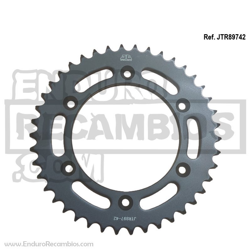 Corona de acero JT Sprockets 42 dientes paso 520 - JTR897.42