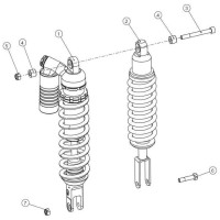 AMORTIGUADOR TRASERO AJP PR5 LC (Tabla 24)