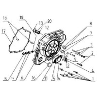 TAPA DE EMBRAGUE AJP PR5 10-12 (Tabla 16)