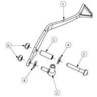 PEDAL DE FRENO AJP PR5 10-12 (Tabla 33)